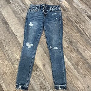 Distressed Blue Women's Jeans